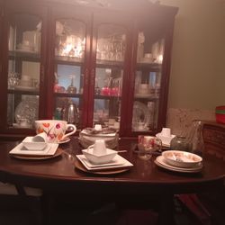 Dinning Room Set And Chairs With Server