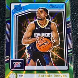 (RC) Antonio Reeves Green Laser Rated Rookie