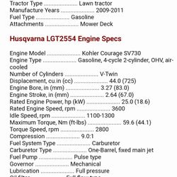 Husqvarna Lgt2554 