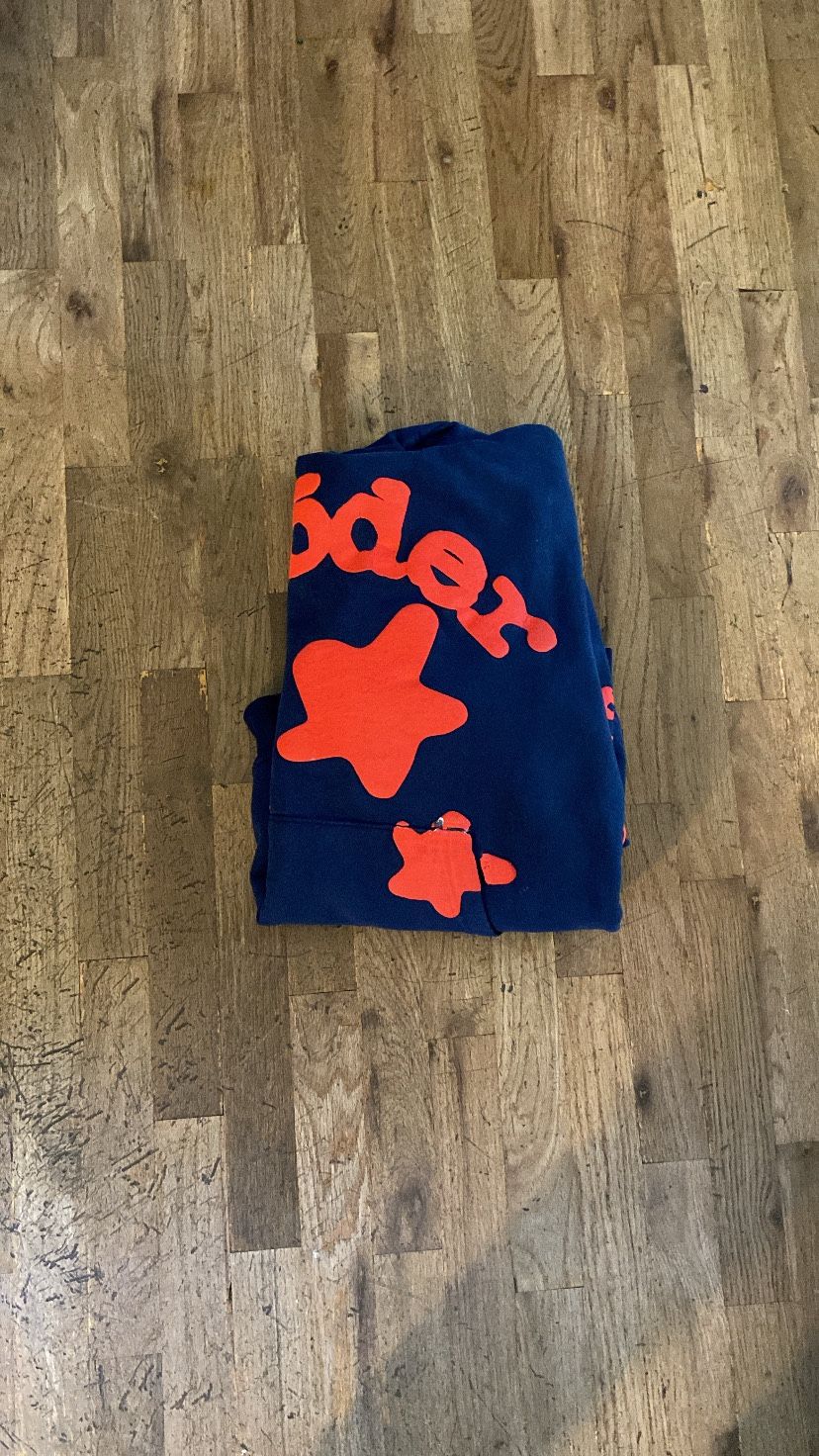 Spider Hoodie Navy Blue