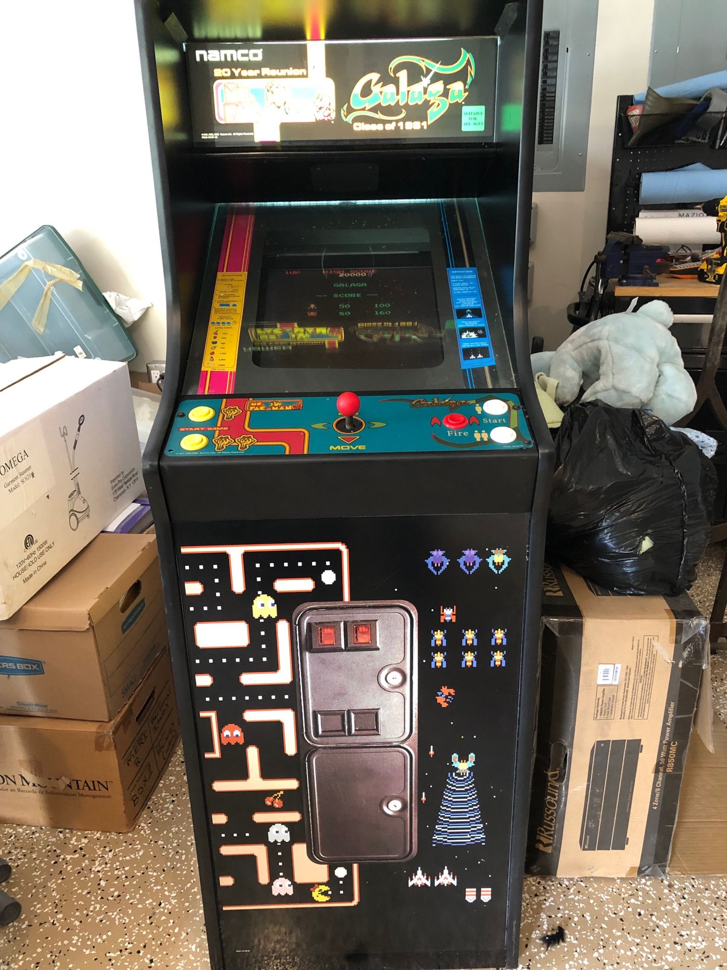 Namco Galaga and Ms. Pac-Man Machine