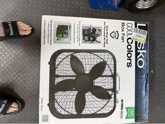 2- Lasko Box Fans window and floor models
