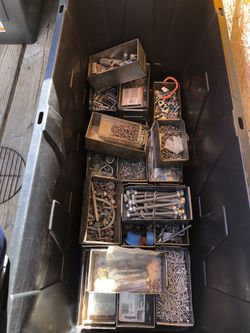 40 metal boxes of nuts, bolts and screws