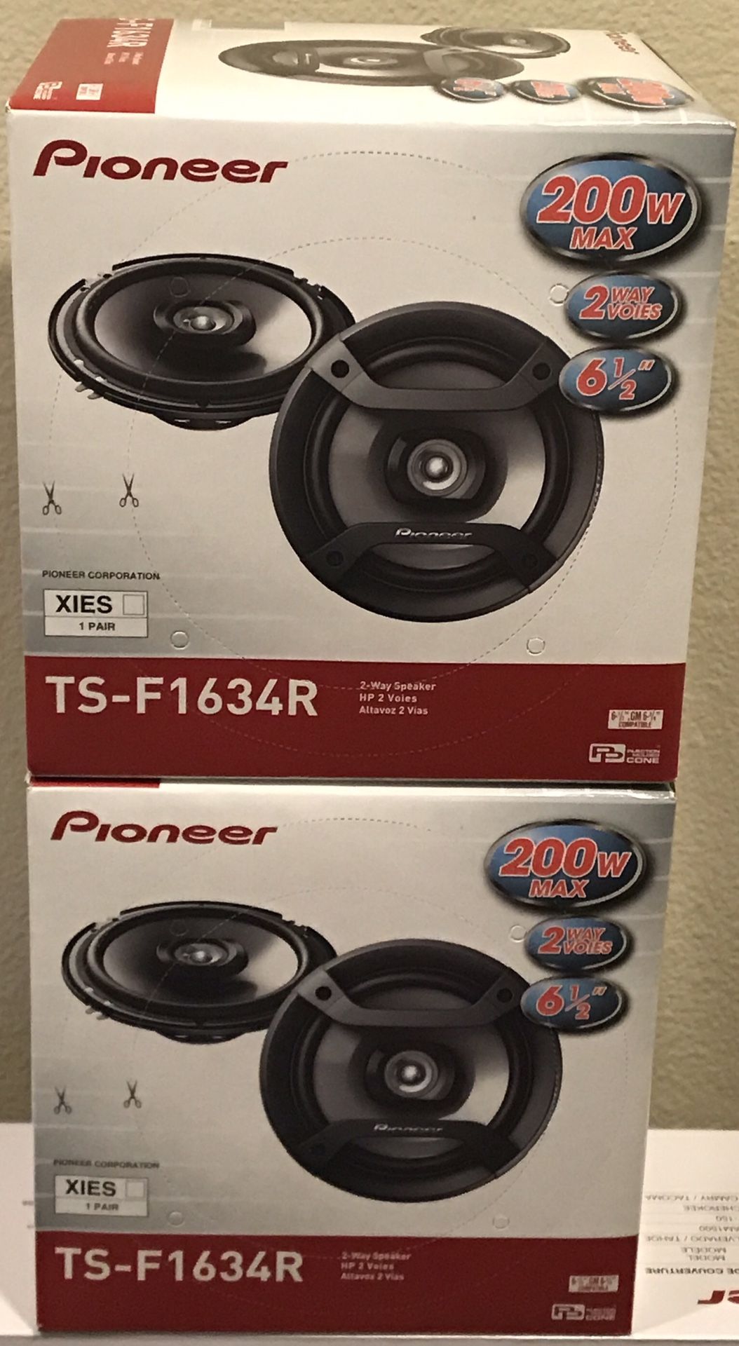New (4) Pioneer 6.5” inch 200 Watts Car Audio Speakers (4 Speakers)🔥🔊