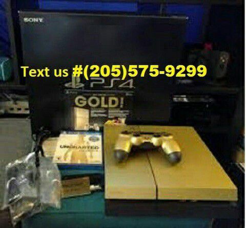 New Condition Gold Ps4 console available with games and controllers