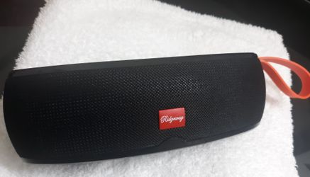 Portable bluetooth speaker Loud **** nice to carry to work or for travel...Music makes the World better....