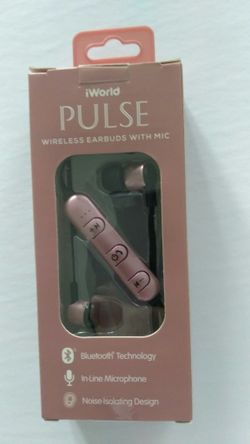 Iworld PULSE bluetooth wireless earbuds with mic Android iphone
