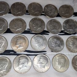 40 Percent Silver Kennedy Half Dollars  ((Sold As A Bundle))