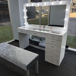 Large White Make Yo Vanity