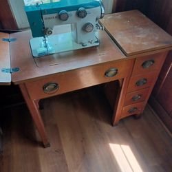 Antique Sewing Machine By White
