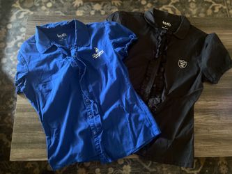 Raiders & Dodgers Women’s Embroidered blouses