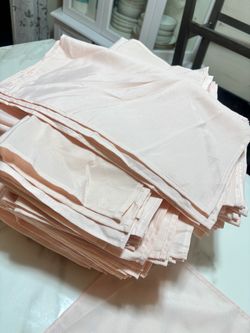 Blush  pink Cloth Napkins 20x20