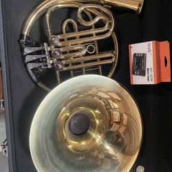 (Flawed) French Horn Brass Horn with Hard Case
