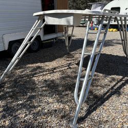 Fiberglass Hardtop 4 Walk Around Or Cuddy Large W Electronics Box Pacific Yacht Towers 