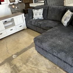 same day delivery ✅🚛💵 oversize sectional with tv stand 