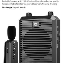 18W Voice Amplifier with Wireless Lavalier Microphone,