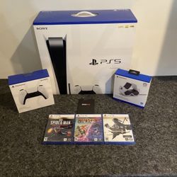Brand New Disc Version Console + 3 Games + 1 Controller Bundle 