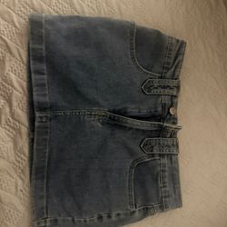 Mini Jean Skirt