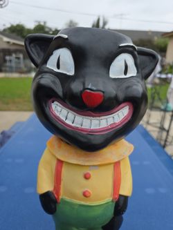 Black Cat Planter Halloween 