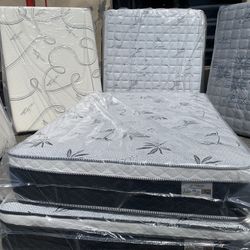 ✨Mattress Pillow Top All Sizes ✨ 💎12” inches tall 💎All sizes 💠Queen sizes $200 💠Full sizes $180 💠Twin sizes $150 💠Cal king $330 💠E. King $330