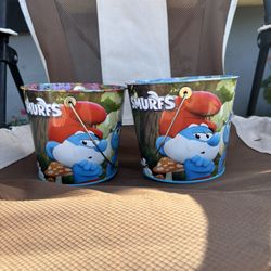 Smurf Popcorn Buckets