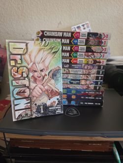 Dr.stone vol 1-6, Chainsawman vol 1-5, Slime vol 1-3