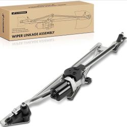 2587P - A-Premium Front Windshield Wiper Motor and Linkage Assembly Compatible with Chevrolet, GMC and Cadillac
