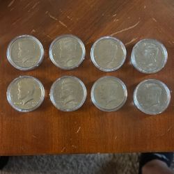8 Half dollars 