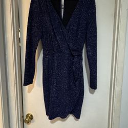 Navy Blue Sparkly Dress