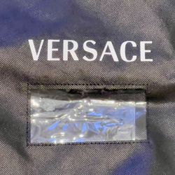 Versace Garment Bag Zipper Closure Handles And Hanger