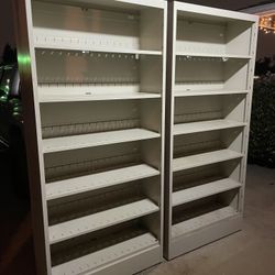 Beautiful Metal Bookshelfs Set