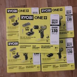 Ryobi Drill  Set With Battery 