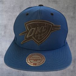 Mitchell & Ness OKC Thunder Russell Westbrook Snapback Hat Blue Signature Cap NBA