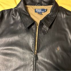 New Men’s Ralph Lauren Lambskin Leather Jacket XXL 