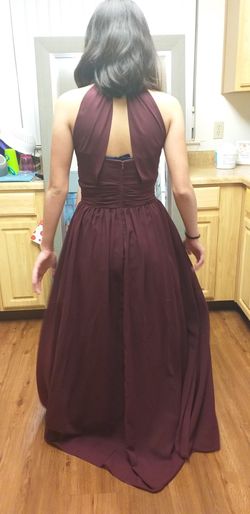 Beautiful burgundy dress size small.