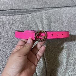 Supreme "GG" Belt in Fluorescent Pink (Gucci) “24inches”