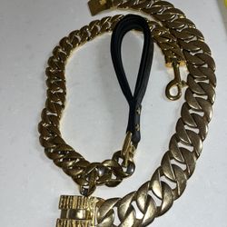 Big Dog Chain And Leash Set “Cuban”