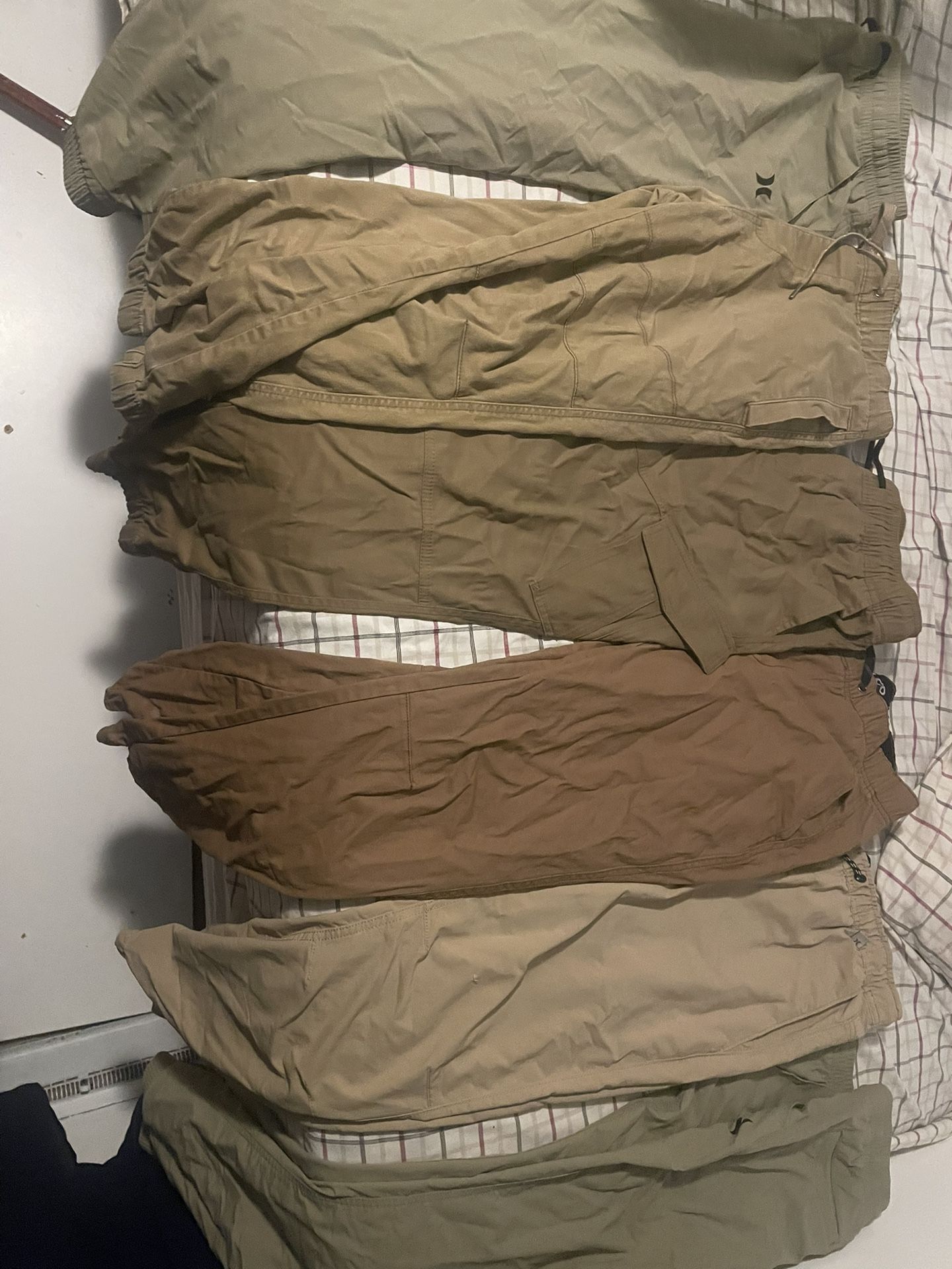 6 Tan Cargo/ School Pants 