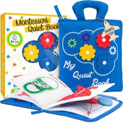 Busy Book for Toddlers 1-3 - Airplane Toys My Quiet Book Montessori Toys