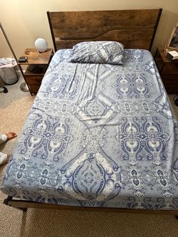 Full size mattress and bed frame