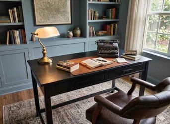 Casual Home Writer's Desk Black