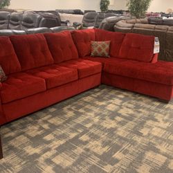 Passion Red Sectional 