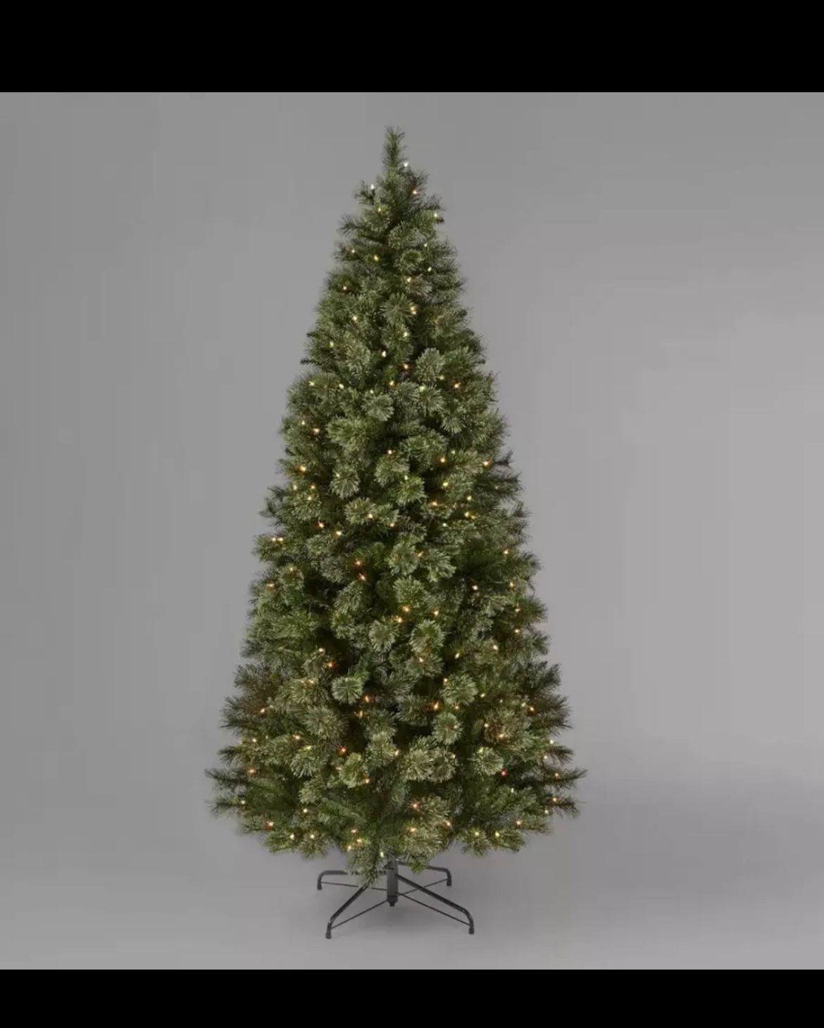 7ft Pre-Lit Cashmere Artificial Christmas Tree Clear Lights - Wondershop