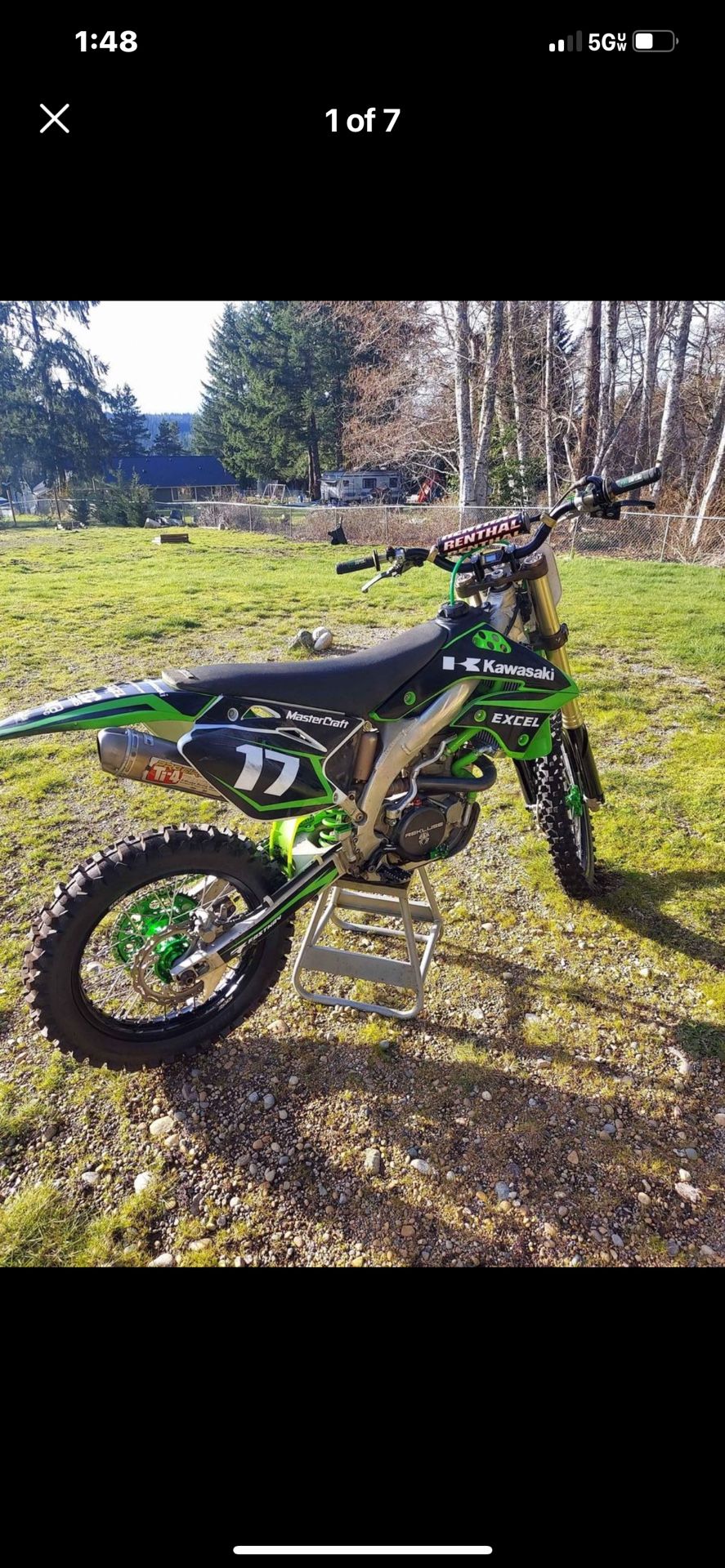 2008 Kawasaki KX450F Dirt Bike 