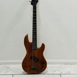 Luna Handcrafted SP140 4-String Electric BASS Guitar 