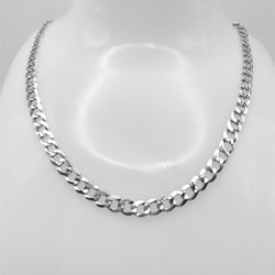 Cuban Link Chain Sterling Silver Chain/ Necklace 5mm Solid Silver 