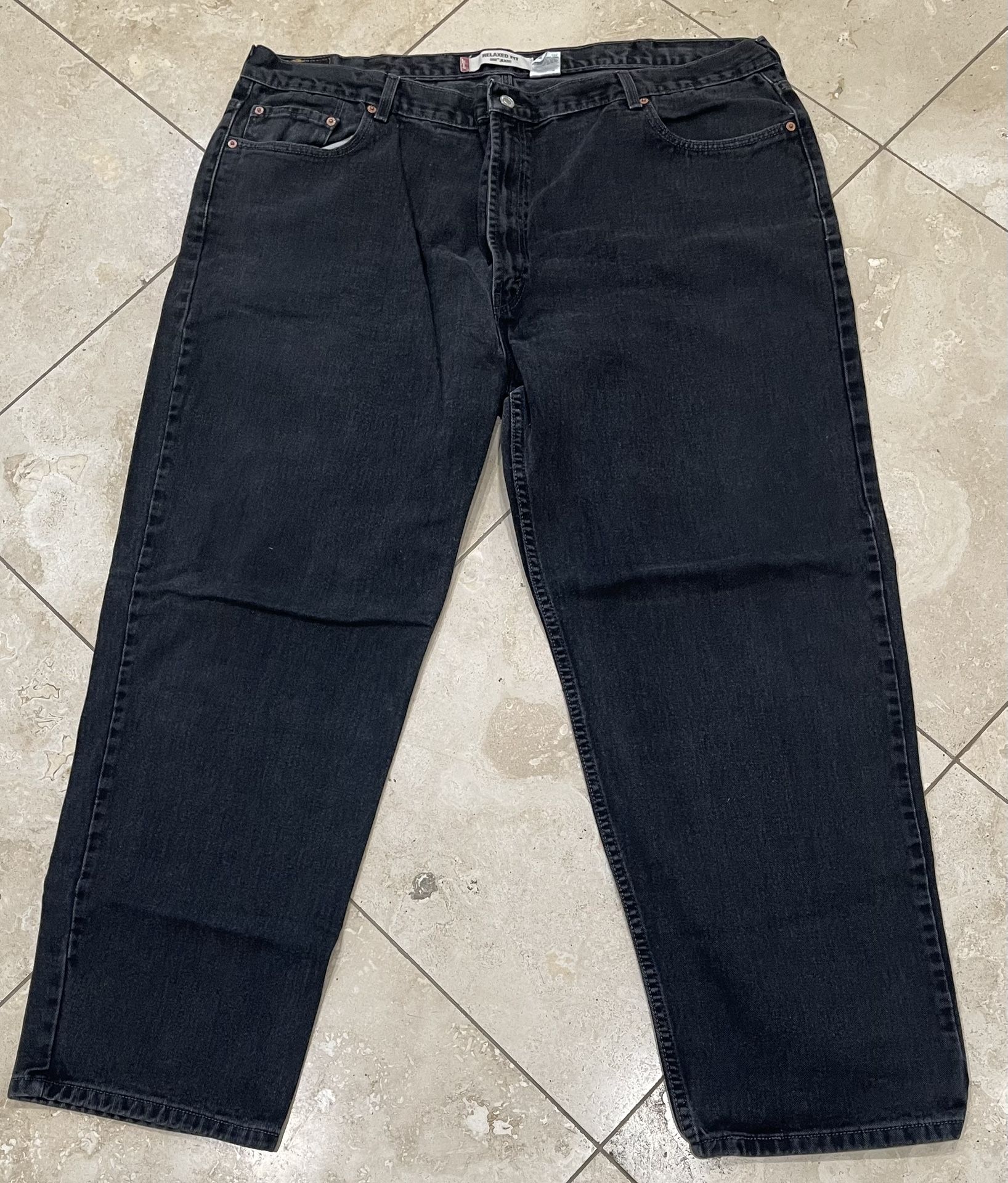 Men’s Black Levi’s 550 Relaxed Fit Jeans 48 x 32