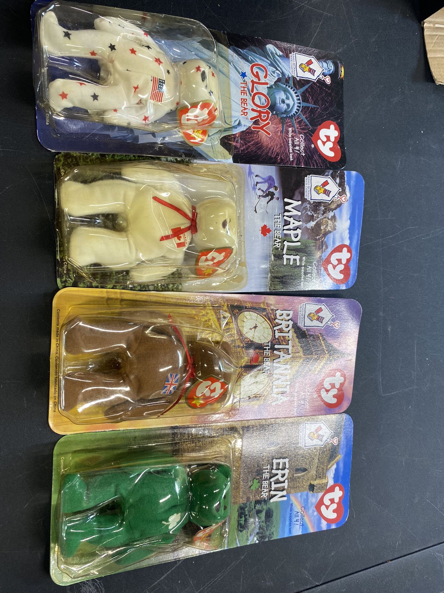 Set Of 1999 Ronald McDonald House Ty Beanie Bears