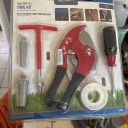 Landscape Irrigation Tool Set. 