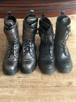 DKNY combat boots 9.5